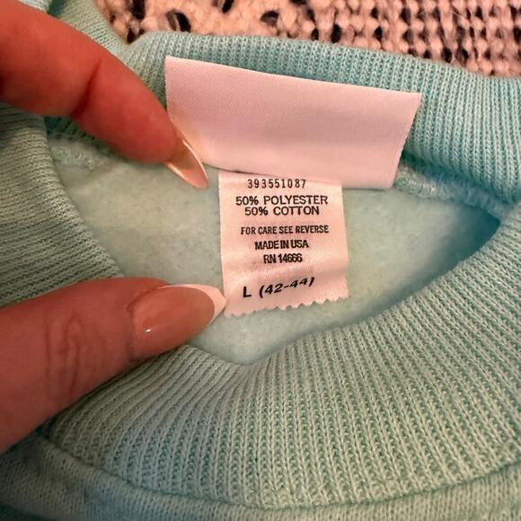 Vintage 90s Funny Sweatshirt Crewneck Santa Fe Hot Peppers Fuego Baseball Size L - Picture 7 of 7